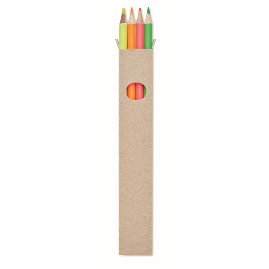 4 Textmarker-Buntstifte