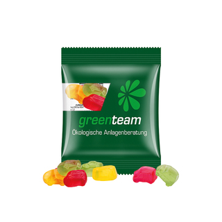 Minitüte,10 g, kompostierbare Folie transparent, Trolli Fruchtgummi Auto-Mischung