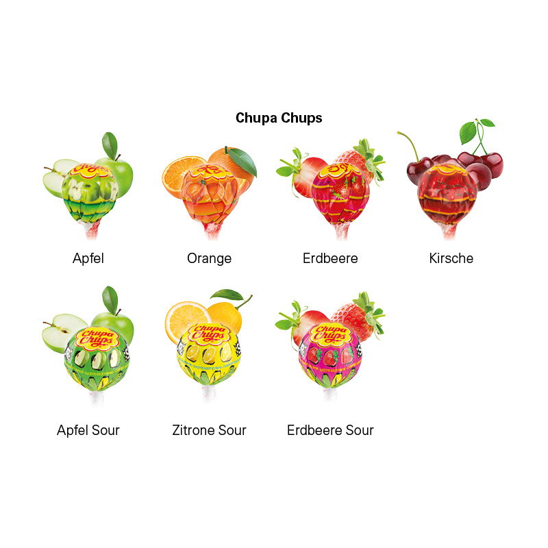 Lolly Box Chupa Chups Kugel Lolly, Fruchtmischung