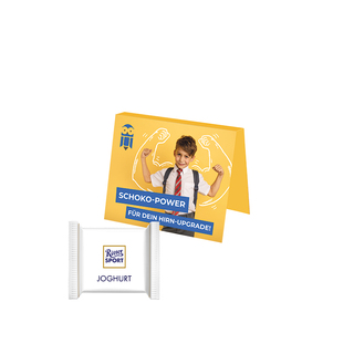 Werbekarte Midi, Ritter SPORT mini Joghurt