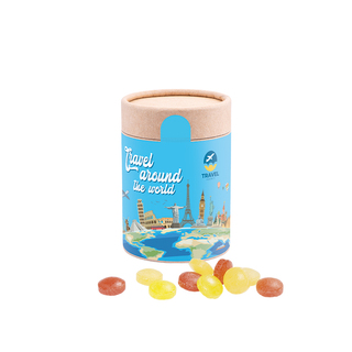 Papierdose Eco Maxi, Mini Bonbons Fruchtmix