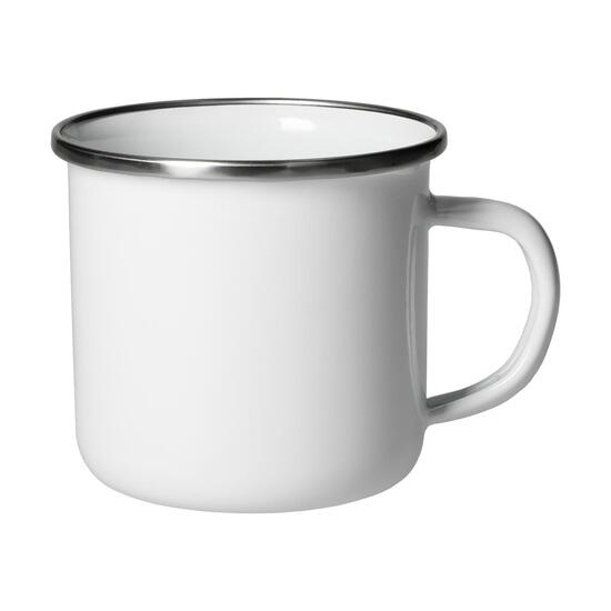 Emaille-Becher "Cozy",300 ml, weiß