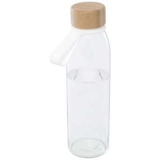 Porto 500 ml Glas-Flasche mit Silikongriff und Bambusdeckel