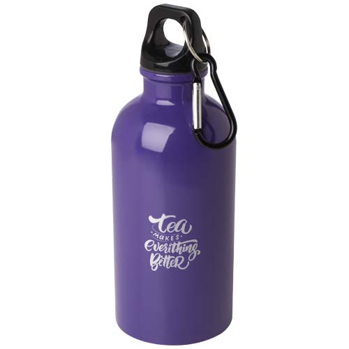 Oregon 400 ml RCS-zertifizierte, einwandige Trinkflasche aus Edelstahl mit Karabinerhaken