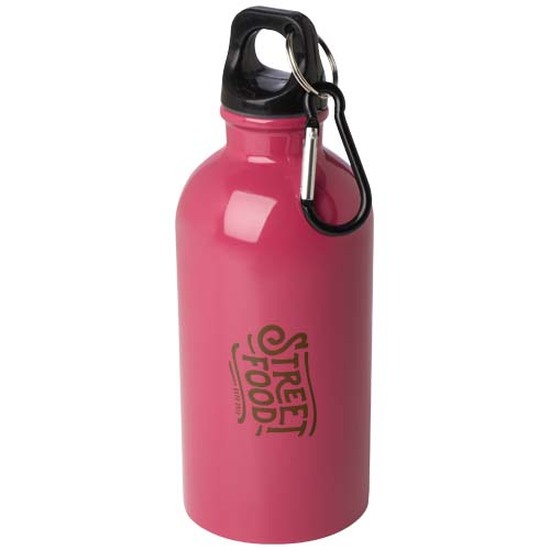 Oregon 400 ml RCS-zertifizierte, einwandige Trinkflasche aus Edelstahl mit Karabinerhaken