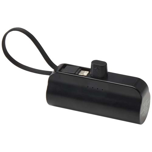 Alnair 10 W 5000 mAh Typ C Powerbank aus recyceltem Kunststoff mit integriertem Klappständer und 2 in 1 Kabel