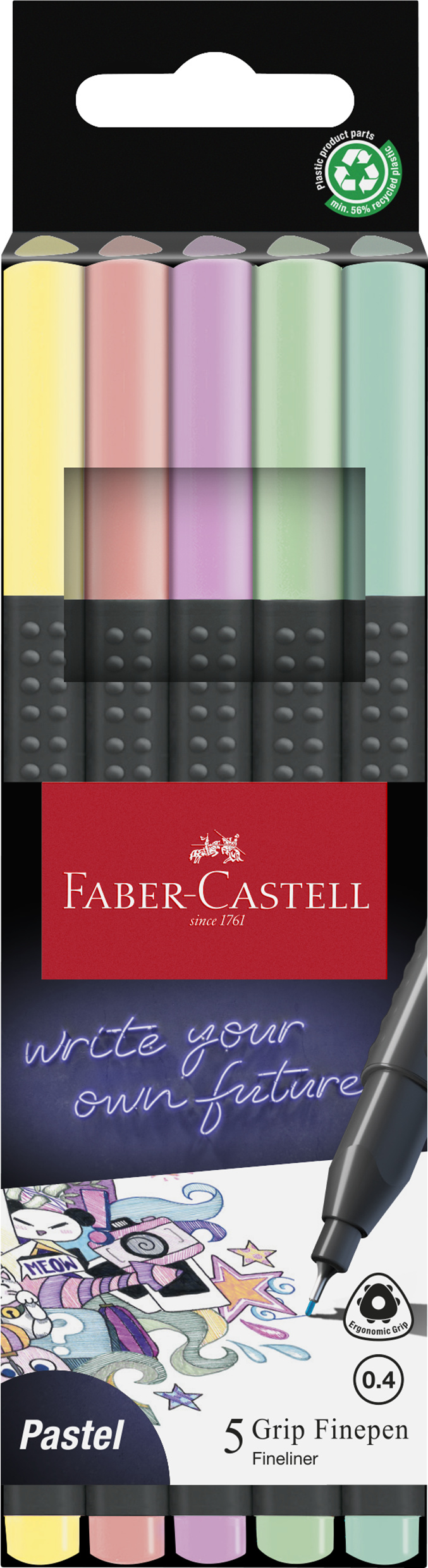 Fineliner Grip Finepen pastell