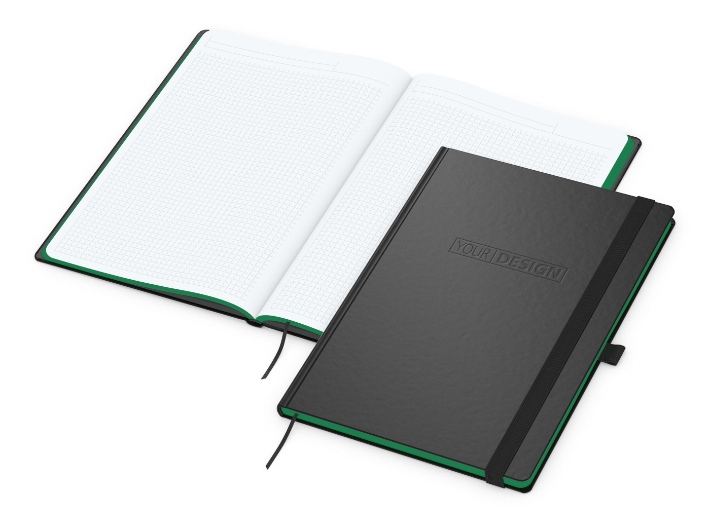 Notizbuch Color-Book Bestseller, A4, grün