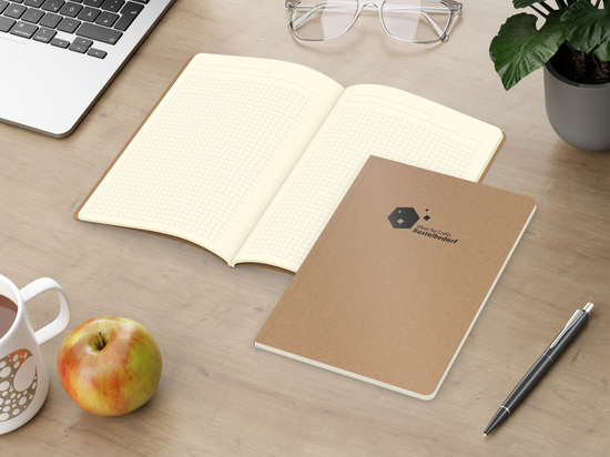 Notizbuch Copy-Book Creme Bestseller, A5, braun