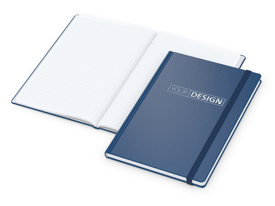 Notizbuch Easy-Book Comfort Bestseller, Large, dunkelblau inkl. Silberprägung