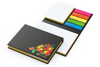 Haftnotiz-Set London Bookcover White Bestseller, gloss-individuell, Farbschnitt gelb