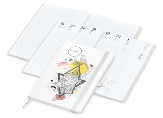 Wochenplaner Match-Hybrid White Bestseller, A4, Natura individuell, weiß