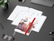 Wochenplaner Match-Hybrid White Bestseller, A5, Cover-Star gloss-individuell, rot