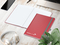 Notizbuch Vision-Book White Bestseller, A4, rot