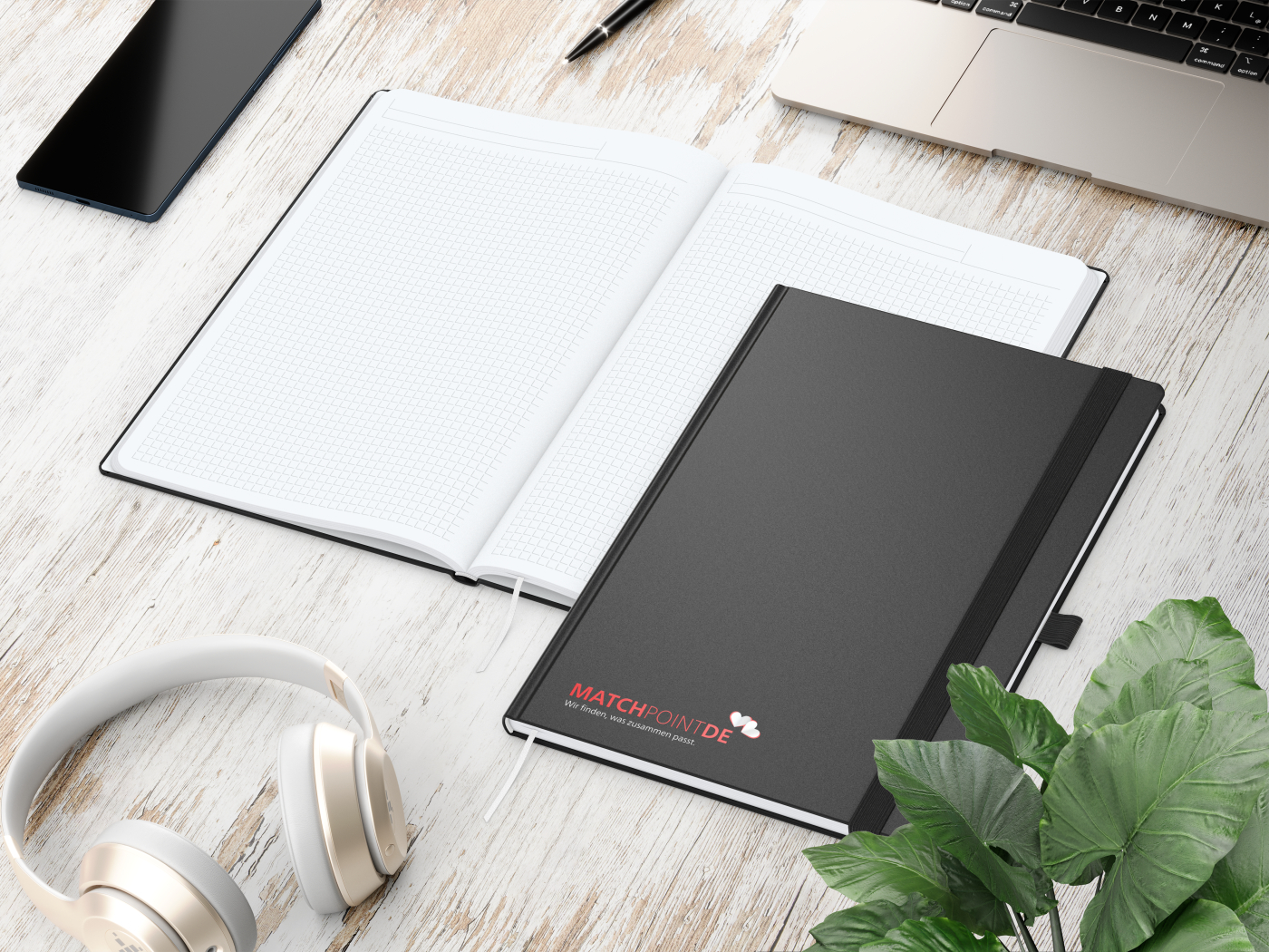 Notizbuch Vision-Book White Bestseller, A4, schwarz