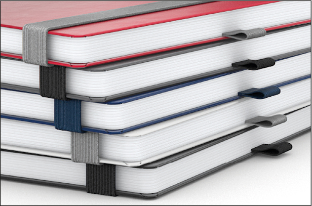 Notizbuch Vision-Book White Bestseller, A5, weiß inkl. Kupferprägung