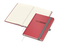 Notizbuch Vision-Book Creme Bestseller, A5, rot inkl. Prägung schwarz-glänzend