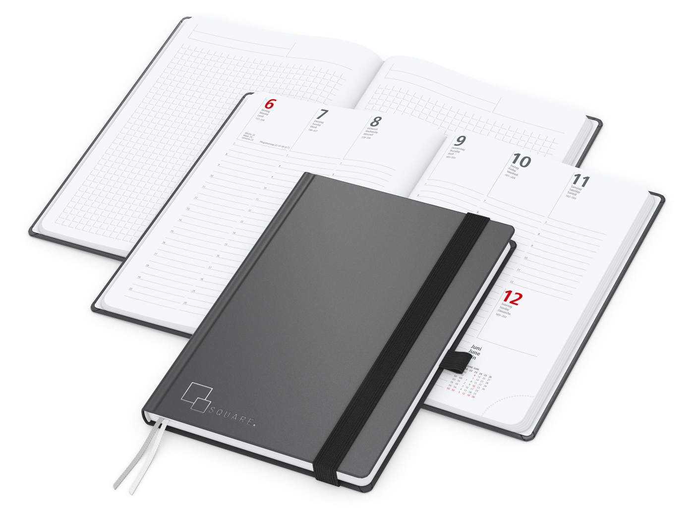 Wochenplaner Vision-Hybrid White Bestseller inkl. Silberprägung