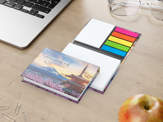 Haftnotiz-Set Wien Bookcover White Bestseller, gloss-individuell