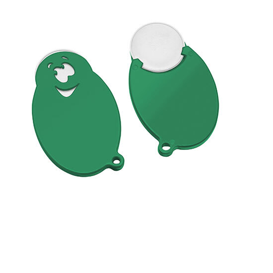 Chiphalter mit 1€-Chip "Gesicht"