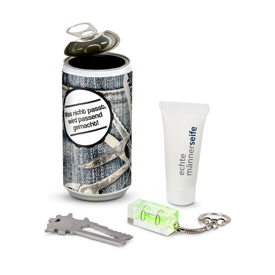 Geschenkset / Präsenteset: Männer-Geheimnis - Etikett Danke 2K1195f