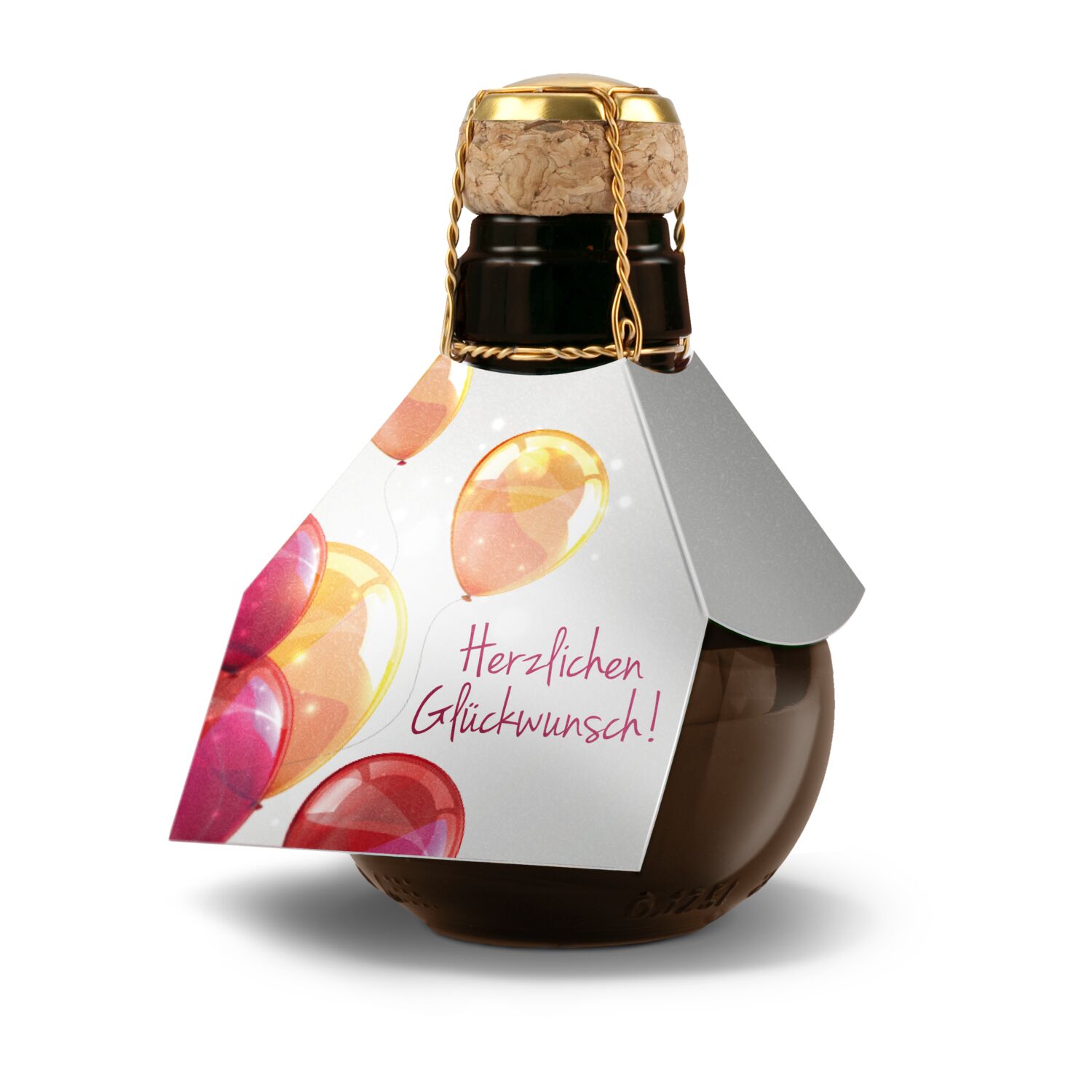 Kleinste Sektflasche der Welt Herzlichen Glückwunsch 2K1540m