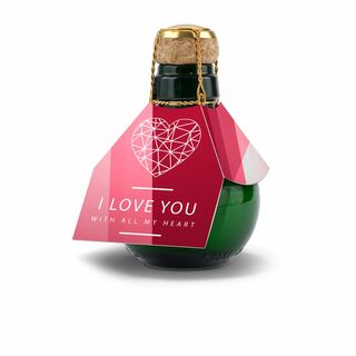 Kleinste Sektflasche der Welt I love u, 125 ml 2K1540p