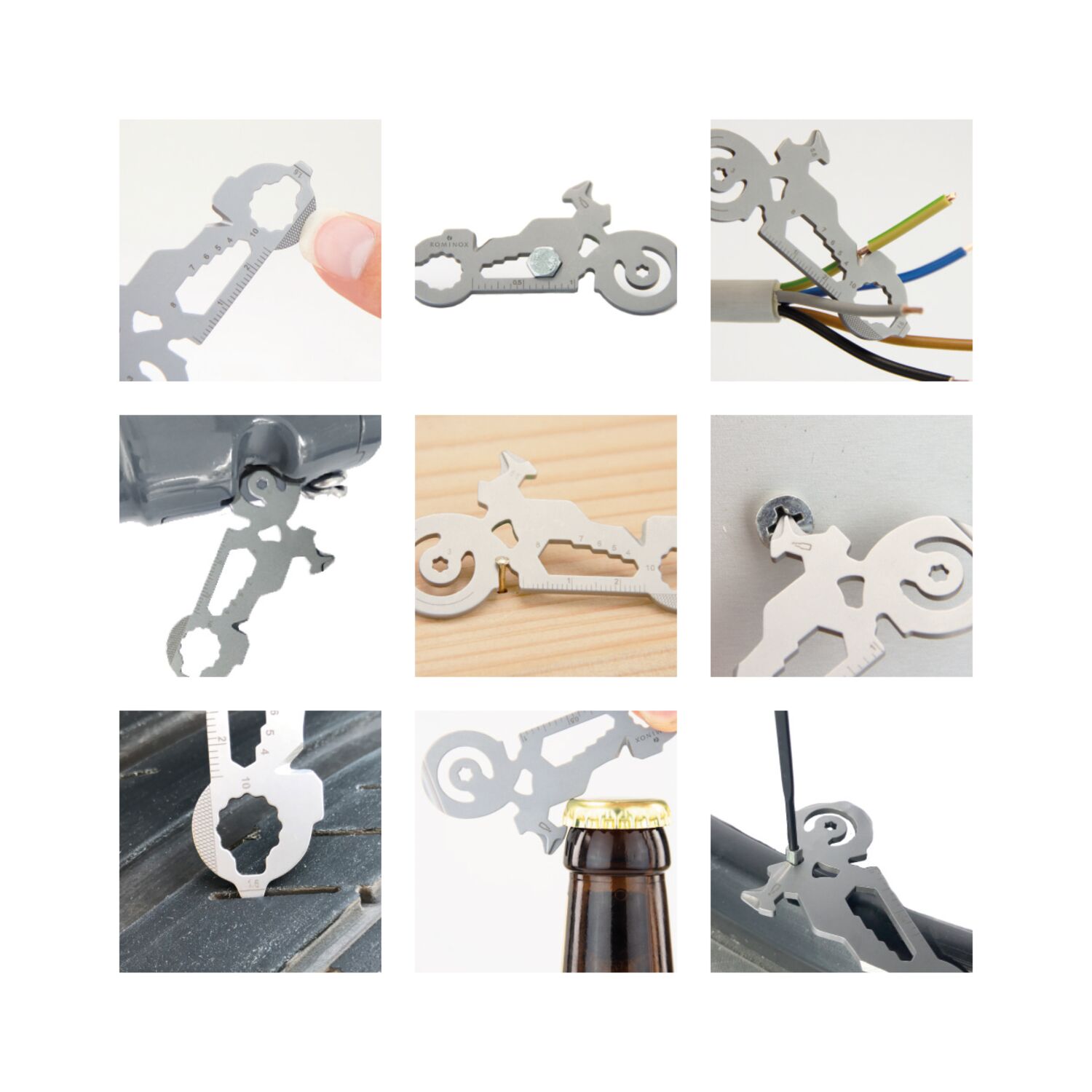 ROMINOX® Key Tool Motorbike (21 Funktionen) Danke 2K2103d