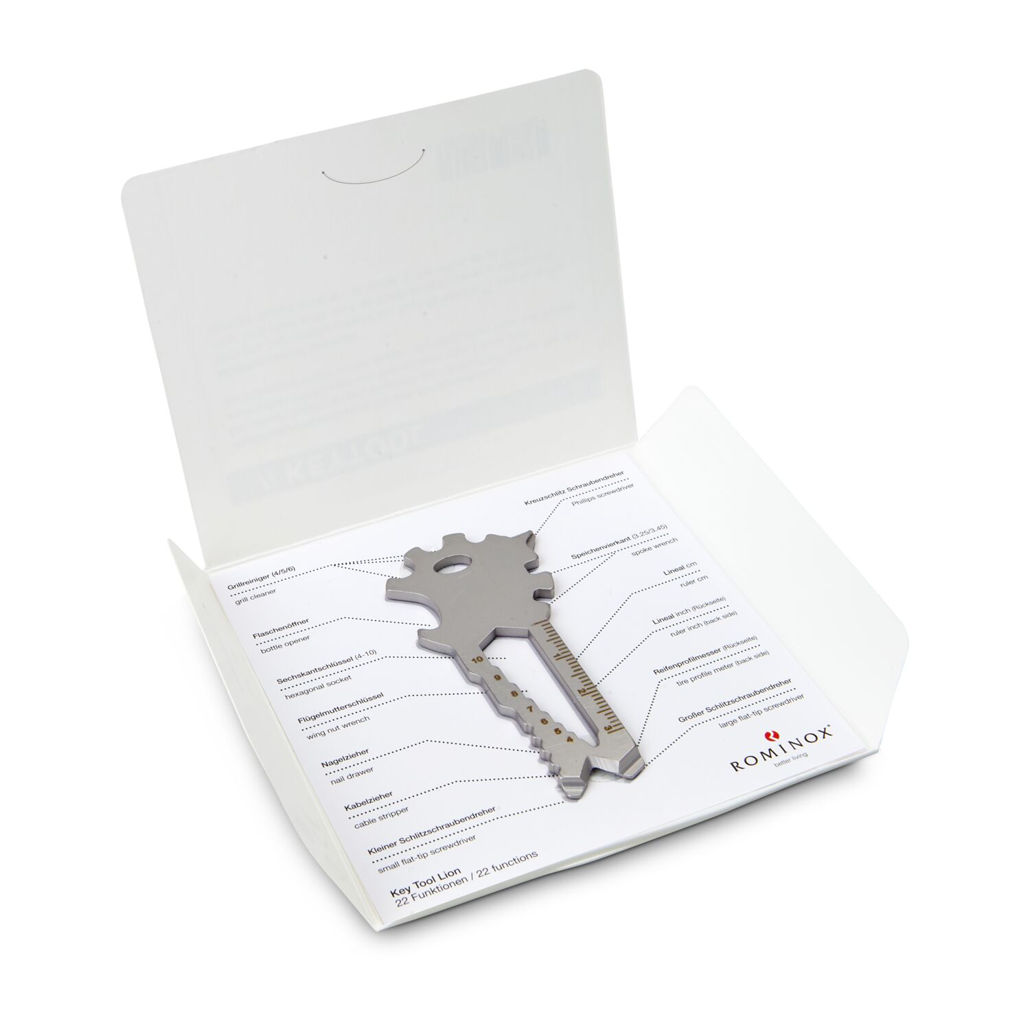 ROMINOX® Key Tool Lion (22 Funktionen) Große Helden (Einzelhandel) 2K2105b