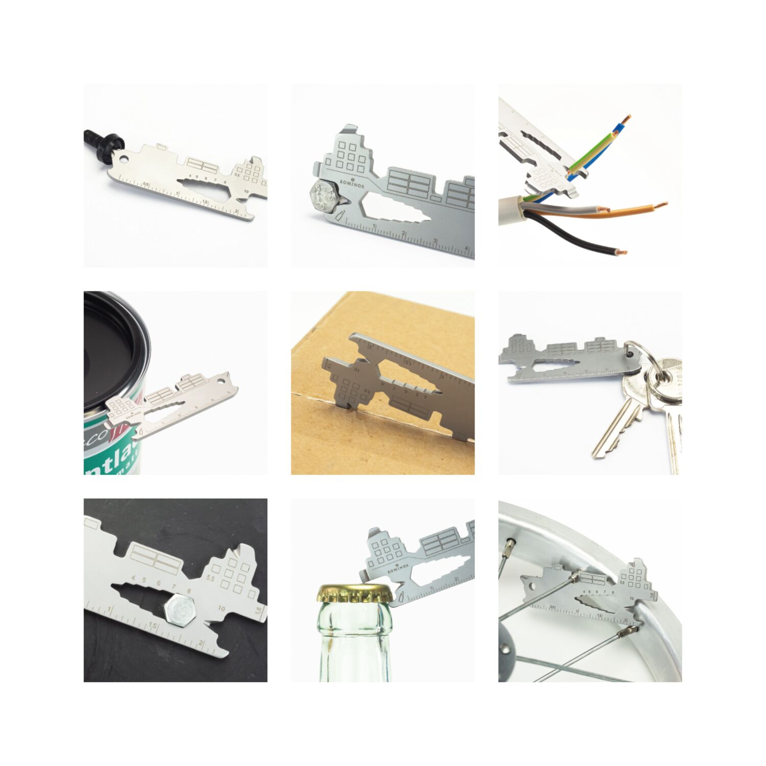 ROMINOX® Key Tool Cargo Ship (19 Funktionen) Viel Glück 2K2109f