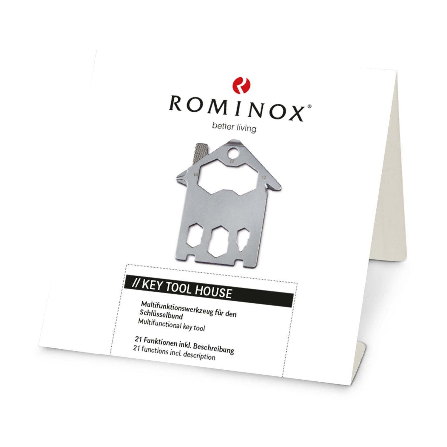 ROMINOX® Key Tool House (21 Funktionen) Viel Glück 2K2109i