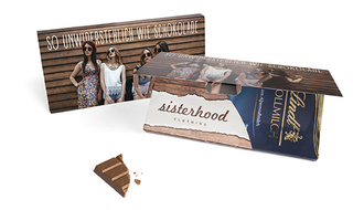 Lindt Schokoladentafel in Mailingmappe 100 g Vollmilchschokolade