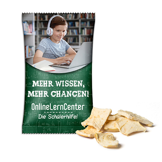 Apfelchips 15 g  Standard-Folie weiß