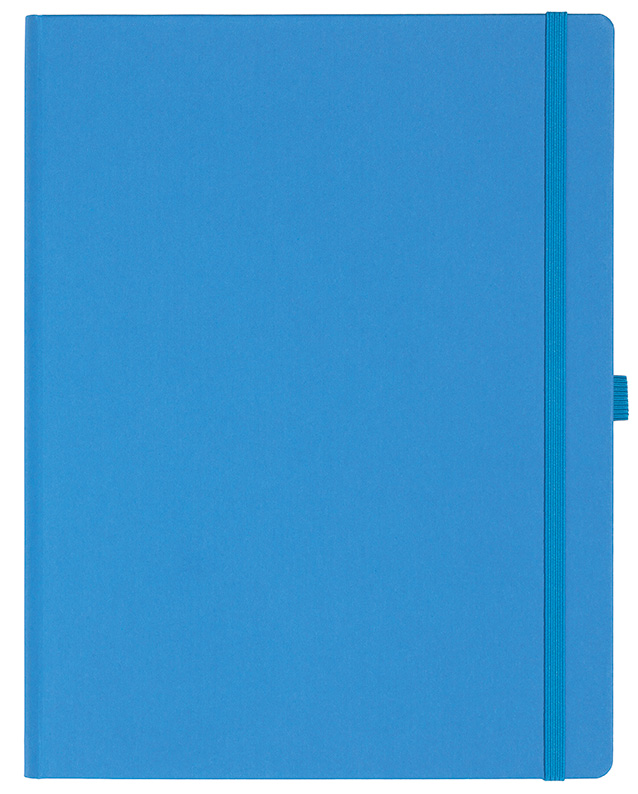 Notizbuch Style Large im Format 19x25cm, Inhalt blanco, Einband Fancy in der Farbe China Blue