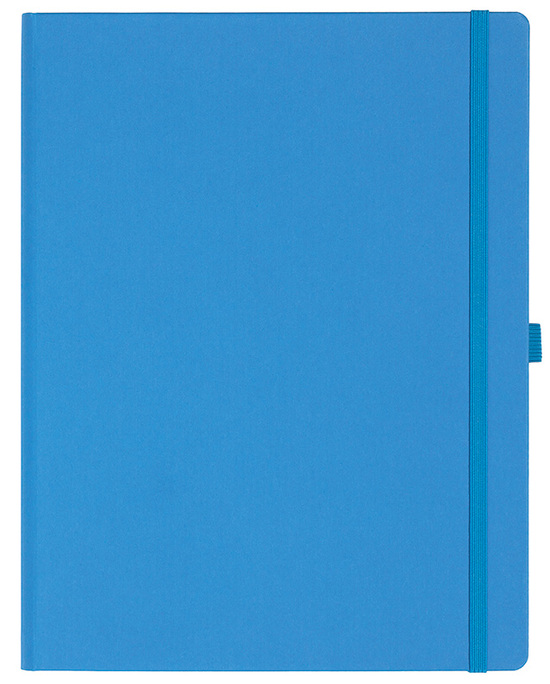 Notizbuch Style Large im Format 19x25cm, Inhalt blanco, Einband Fancy in der Farbe China Blue