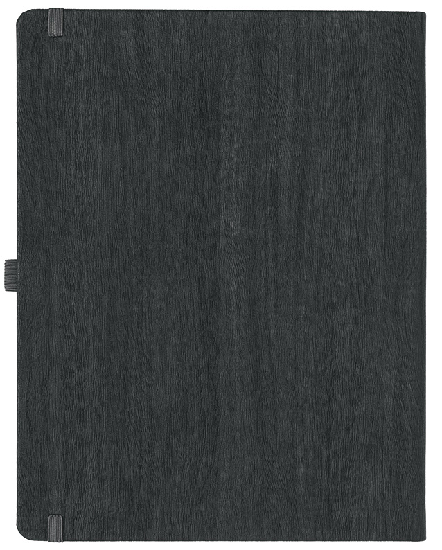 Notizbuch Style Large im Format 19x25cm, Inhalt blanco, Einband Woody in der Farbe Charcoal