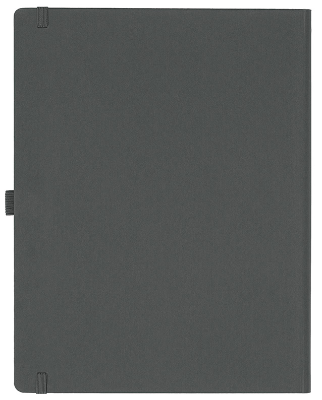 Notizbuch Style Large im Format 19x25cm, Inhalt kariert, Einband Fancy in der Farbe Graphite