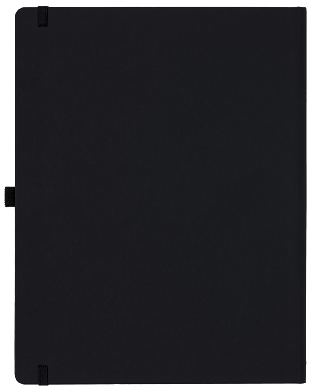 Notizbuch Style Large im Format 19x25cm, Inhalt liniert, Einband Fancy in der Farbe Black