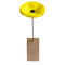 Handgefertigte Glasblume - gelb