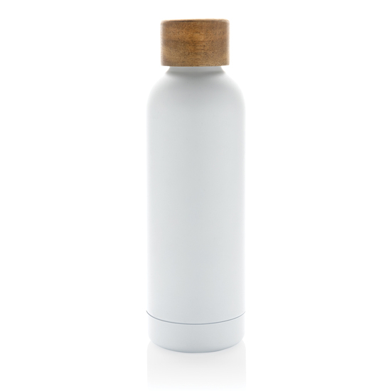 Wood Vakuumflasche aus RCS recyceltem Stainless-Steel