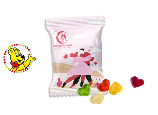 HARIBO Standardformen Werbetüte, Inhalt: HARIBO Herzen sortenrein ca. 10 g