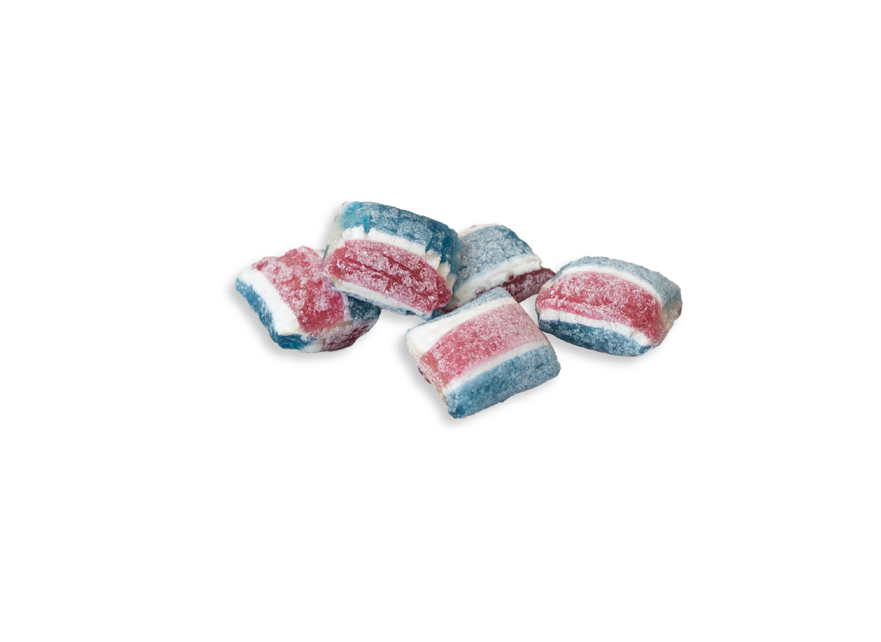 Beutelschachtel mit Bonbons, Inhalt: Saure Zitrone Brause ca. 60 g
