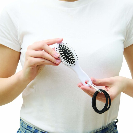 Reisebürste mit Haargummis COIFFEUR 56-0402310