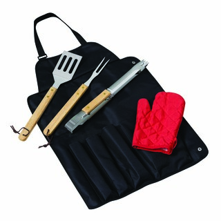 Grill-Schürze mit Grillbesteck GREAT BBQ 56-0604079