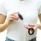 Reisebürste mit Haargummis COIFFEUR