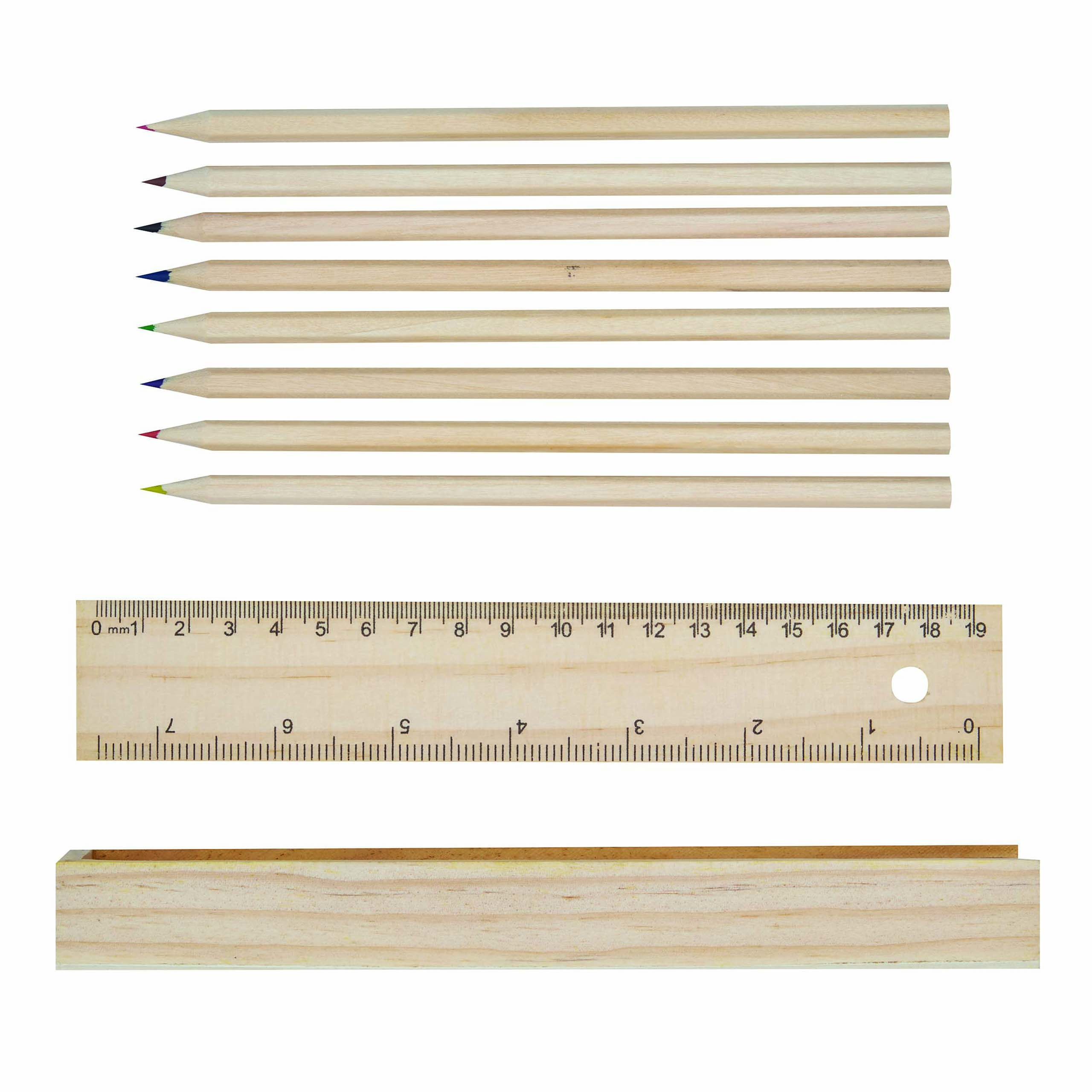 Naturholz-Buntstifte STRAIGHT