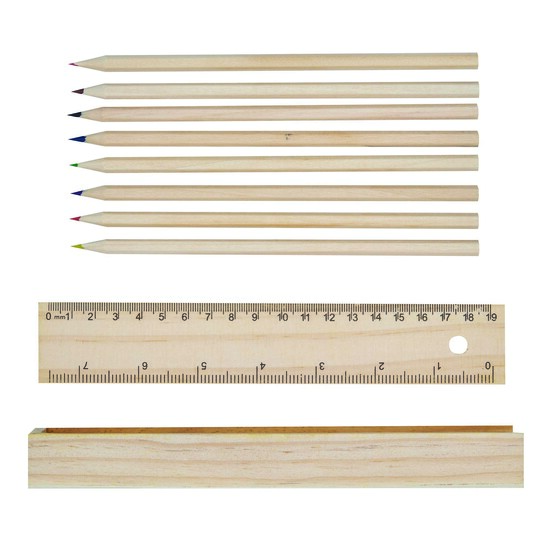 Naturholz-Buntstifte STRAIGHT