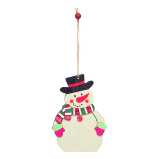 Geschenk- / Baumanhänger WOODEN SNOWI