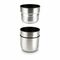ROMINOX® Isolierkanne // Cup in Cup - mit 2 Deckeln - Silber