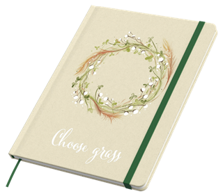 MINDNOTES A5 Business Book Print Gras